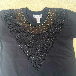 Sequined Western Shirt